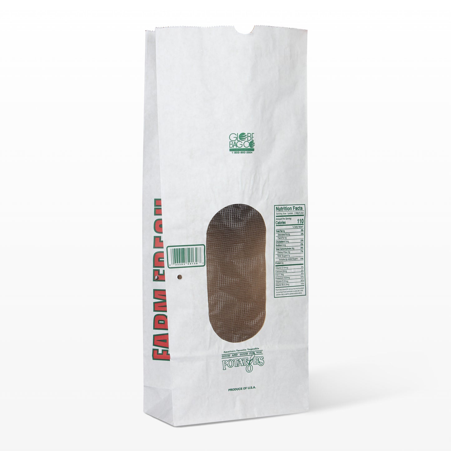 50-lb. White Window Farm Fresh Potato Bag