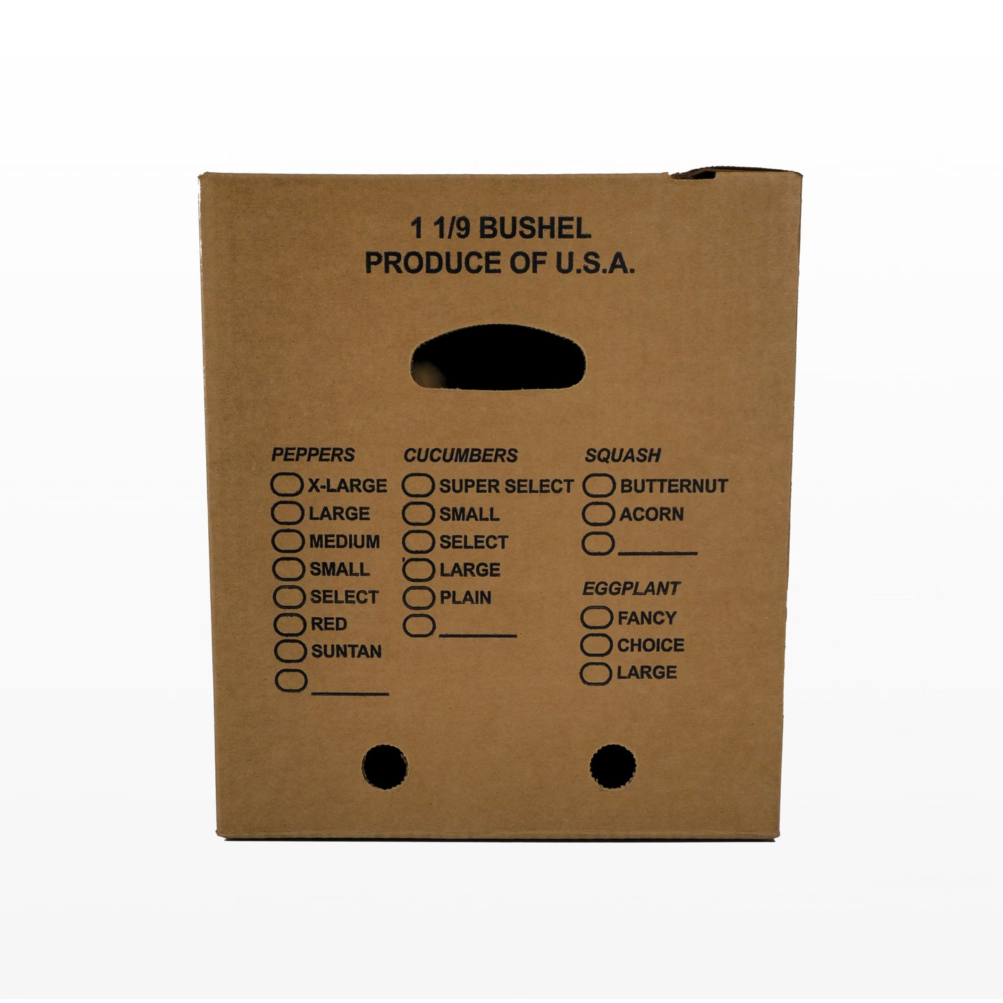 1 1/9 Bushel Wax Alternative Vegetable Box