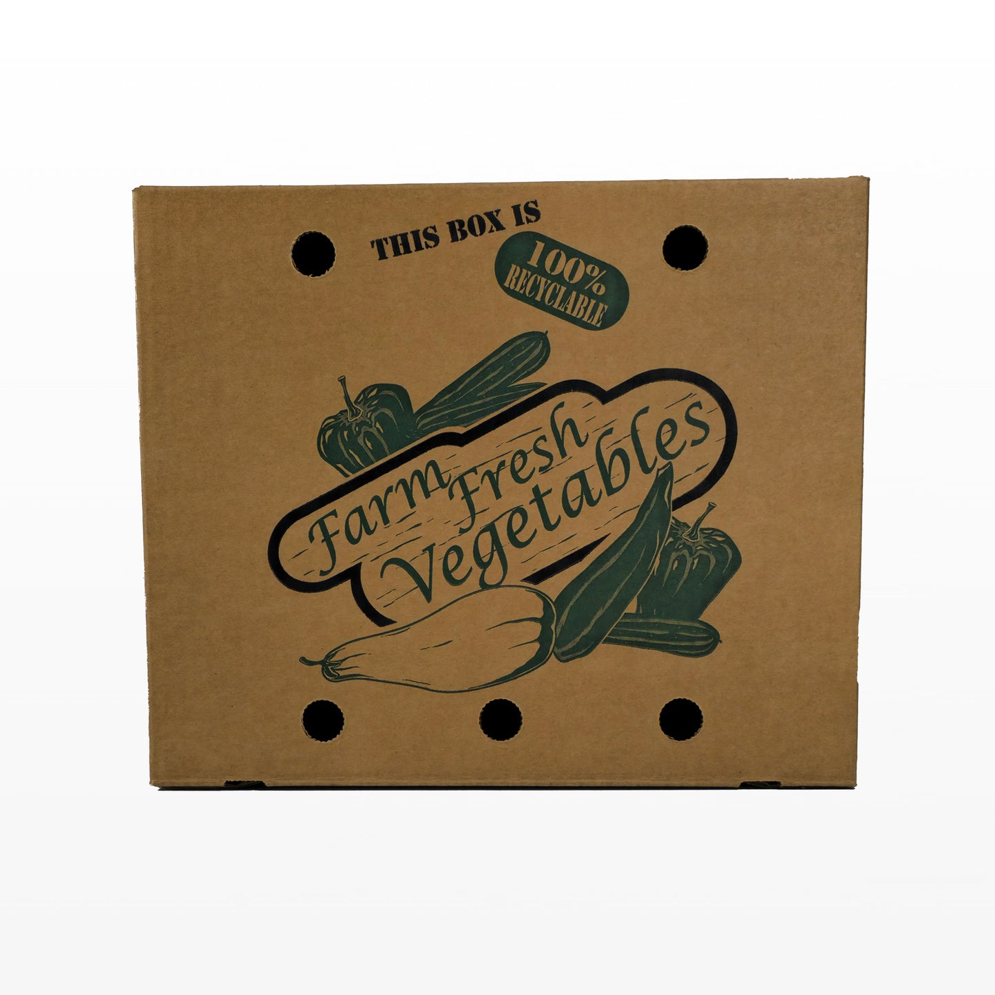 1 1/9 Bushel Wax Alternative Vegetable Box