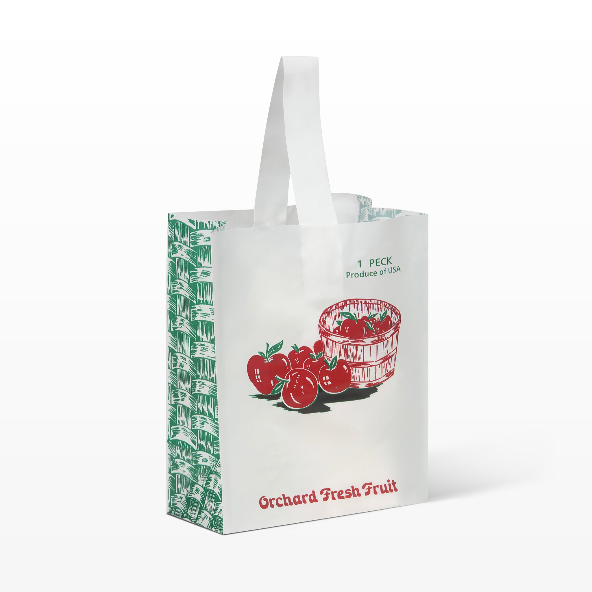 1/2 Peck Orchard Fresh Apples Paper Tote Bag 400 pack - Glacier Valley  Enterprises