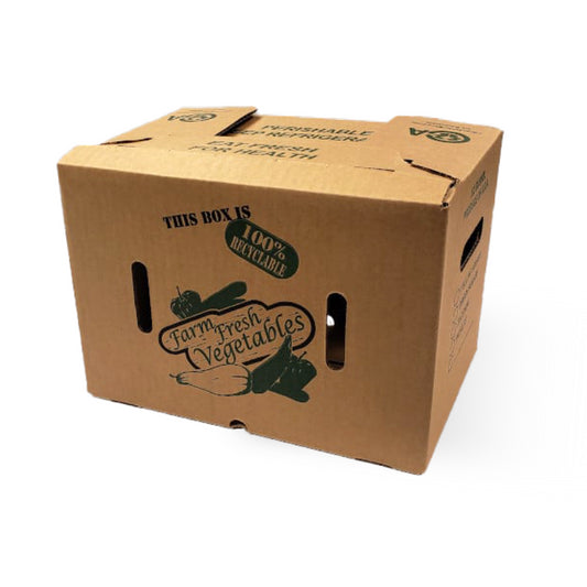 1/2 Bushel Wax Alternative Vegetable Box